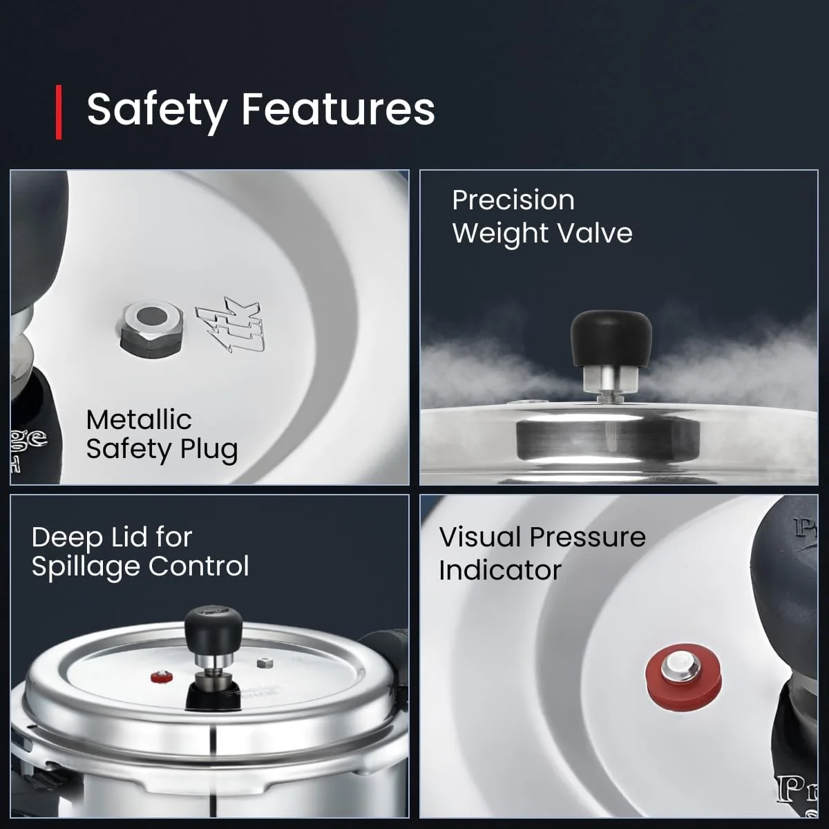 زودپز استیل ضد زنگ پرستیژ دلوکس آلفا سواچ 3 لیتری | نقره ای زودپز استیل ضد زنگ پرستیژ دلوکس آلفا سواچ 3 لیتری | نقره ای
