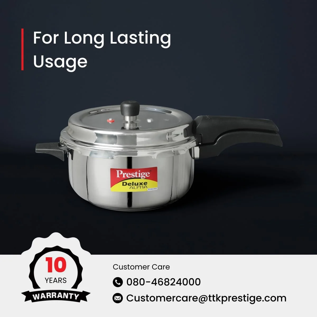 زودپز استیل ضد زنگ پرستیژ دلوکس آلفا سواچ 3 لیتری | نقره ای زودپز استیل ضد زنگ پرستیژ دلوکس آلفا سواچ 3 لیتری | نقره ای