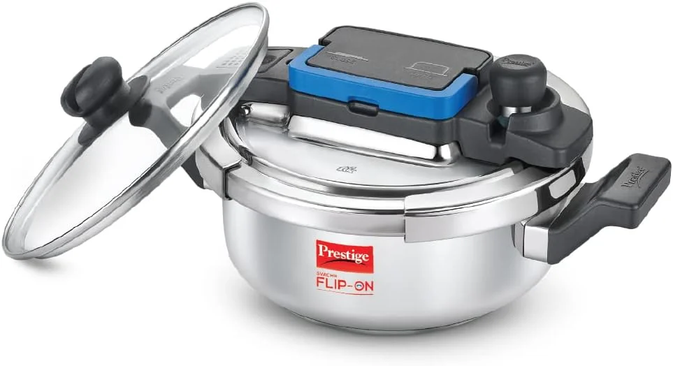 زودپز استیل پرستیژ مدل Svachh Flip-On Mini با ظرفیت 2.0 لیتر | زودپز سازگار با اجاق القایی | MPF20164 زودپز استیل پرستیژ مدل Svachh Flip-On Mini با ظرفیت 2.0 لیتر | زودپز سازگار با اجاق القایی | MPF20164
