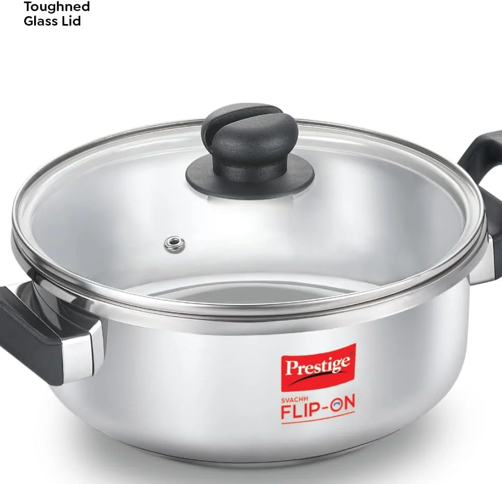 زودپز استیل پرستیژ مدل Svachh Flip-On Mini با ظرفیت 2.0 لیتر | زودپز سازگار با اجاق القایی | MPF20164 زودپز استیل پرستیژ مدل Svachh Flip-On Mini با ظرفیت 2.0 لیتر | زودپز سازگار با اجاق القایی | MPF20164