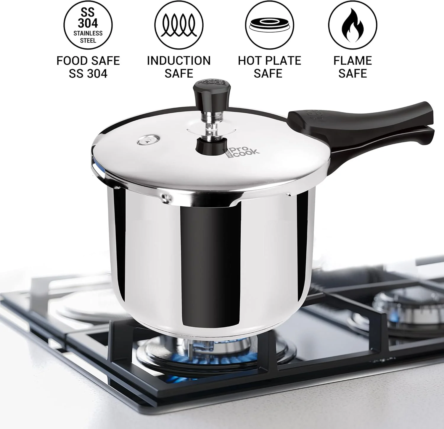 زودپز استیل سه لایه میلتون پرو کوک با درب بیرونی، 3 لیتر، نقره ای | قابل شستشو در ماشین ظرفشویی | ایمن برای مواد غذایی | ایمن برای اجاق القایی | ایمن برای صفحه گرمایشی | ایمن برای شعله زودپز استیل سه لایه میلتون پرو کوک با درب بیرونی، 3 لیتر، نقره ای | قابل شستشو در ماشین ظرفشویی | ایمن برای مواد غذایی | ایمن برای اجاق القایی | ایمن برای صفحه گرمایشی | ایمن برای شعله