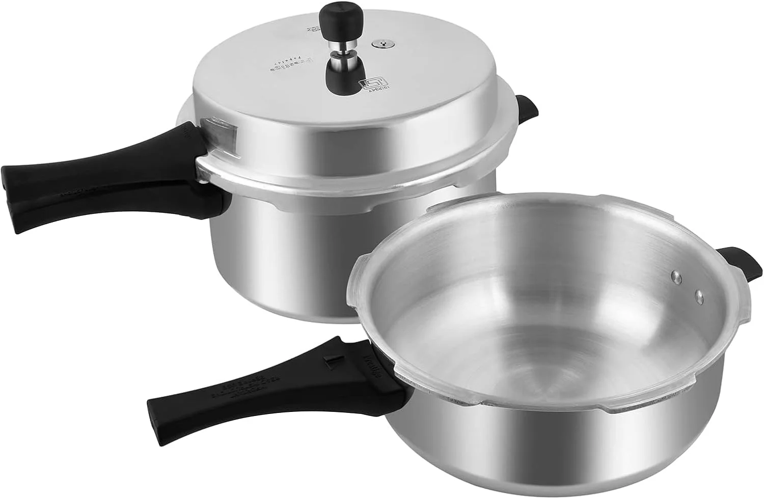 زودپز پرستیژ مدل Popular با ظرفیت 7.5 لیتر به همراه درب و قابلمه زودپز 3.5 لیتری بدون درب | آلومینیوم | دستگیره های جانبی مقاوم در برابر حرارت - نقره ای زودپز پرستیژ مدل Popular با ظرفیت 7.5 لیتر به همراه درب و قابلمه زودپز 3.5 لیتری بدون درب | آلومینیوم | دستگیره های جانبی مقاوم در برابر حرارت - نقره ای