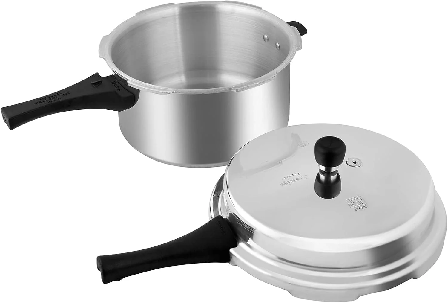 زودپز پرستیژ مدل Popular با ظرفیت 7.5 لیتر به همراه درب و قابلمه زودپز 3.5 لیتری بدون درب | آلومینیوم | دستگیره های جانبی مقاوم در برابر حرارت - نقره ای زودپز پرستیژ مدل Popular با ظرفیت 7.5 لیتر به همراه درب و قابلمه زودپز 3.5 لیتری بدون درب | آلومینیوم | دستگیره های جانبی مقاوم در برابر حرارت - نقره ای