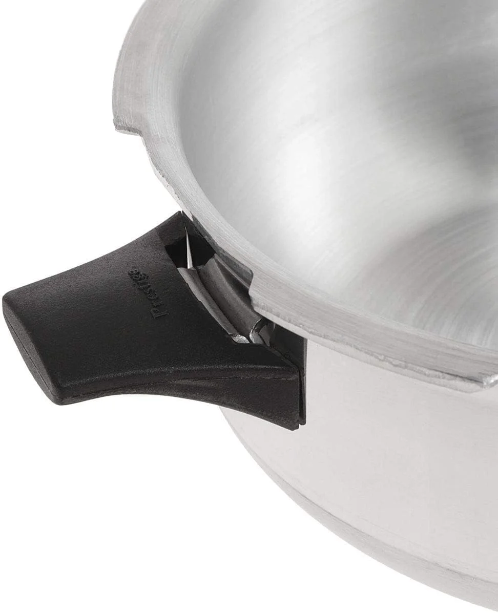 زودپز پرستیژ مدل Popular با ظرفیت 7.5 لیتر به همراه درب و قابلمه زودپز 3.5 لیتری بدون درب | آلومینیوم | دستگیره های جانبی مقاوم در برابر حرارت - نقره ای زودپز پرستیژ مدل Popular با ظرفیت 7.5 لیتر به همراه درب و قابلمه زودپز 3.5 لیتری بدون درب | آلومینیوم | دستگیره های جانبی مقاوم در برابر حرارت - نقره ای