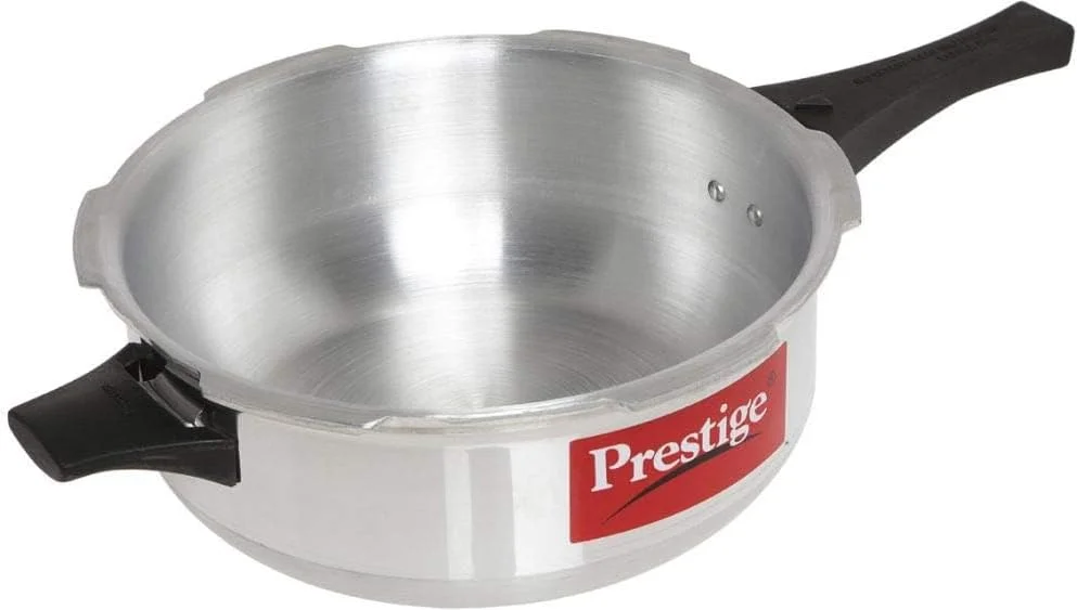 زودپز پرستیژ مدل Popular با ظرفیت 7.5 لیتر به همراه درب و قابلمه زودپز 3.5 لیتری بدون درب | آلومینیوم | دستگیره های جانبی مقاوم در برابر حرارت - نقره ای زودپز پرستیژ مدل Popular با ظرفیت 7.5 لیتر به همراه درب و قابلمه زودپز 3.5 لیتری بدون درب | آلومینیوم | دستگیره های جانبی مقاوم در برابر حرارت - نقره ای