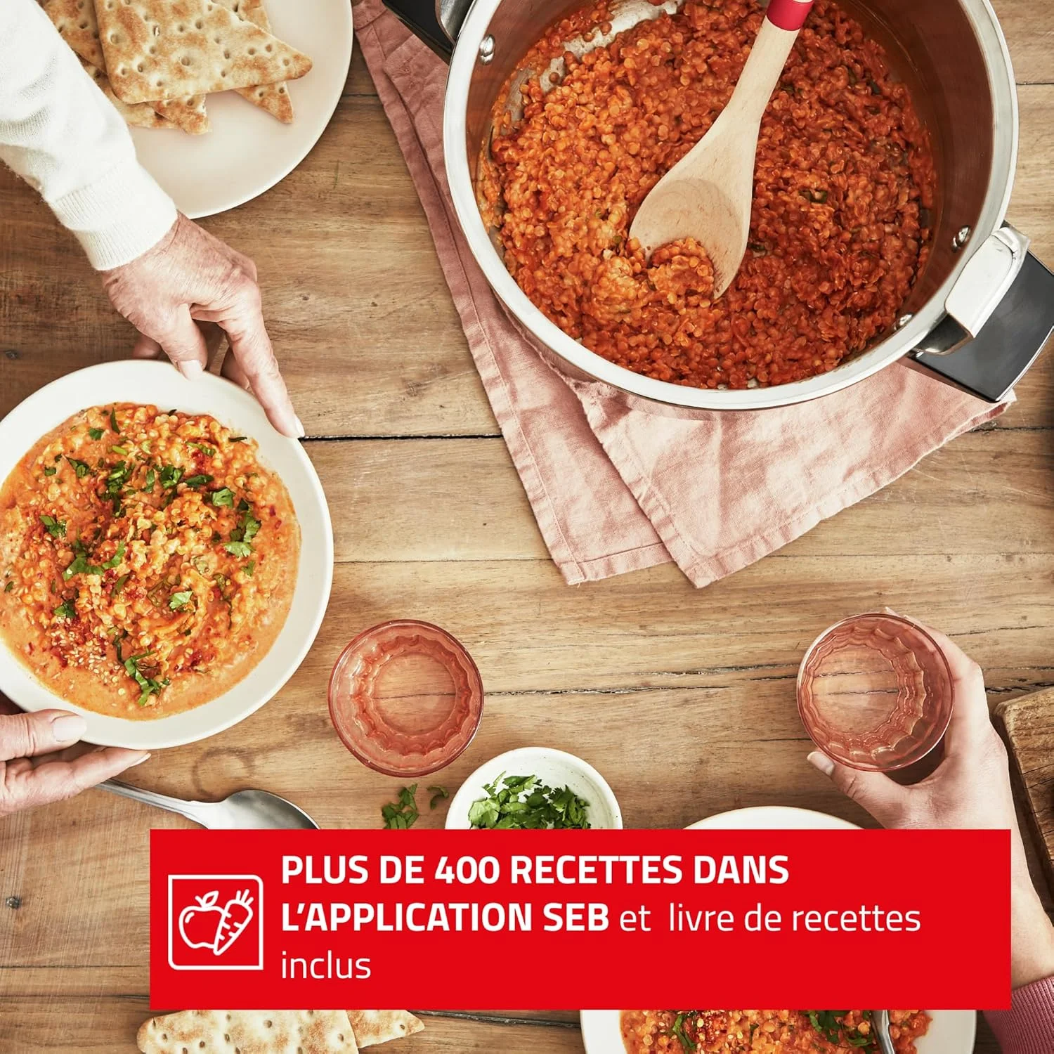 زودپز SEB P0534900 با ظرفیت 9 لیتر، جنس استیل ضد زنگ