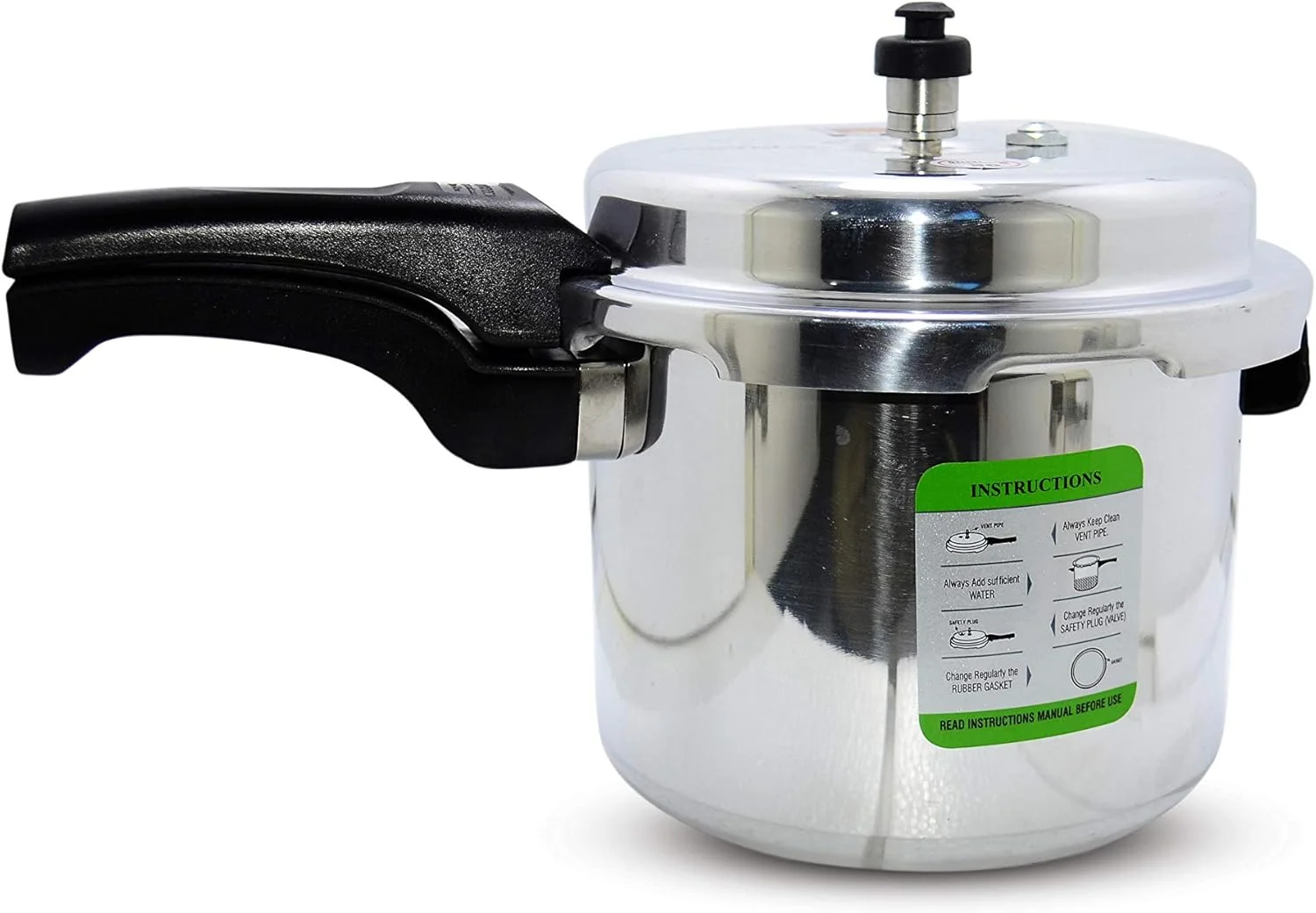 زودپز سوناشی SPC-150 – زودپز آلومینیومی با پایه سنگین، دارای شیر اطمینان سوتی، بست های بسیار قوی، پرداخت آینه ای | لوازم خانگی