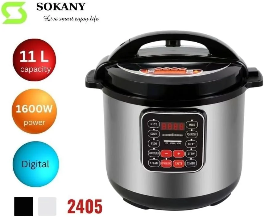 زودپز سوکانی ۱۱ لیتری ۱۶۰۰ وات مدل SK-2405 زودپز سوکانی ۱۱ لیتری ۱۶۰۰ وات مدل SK-2405