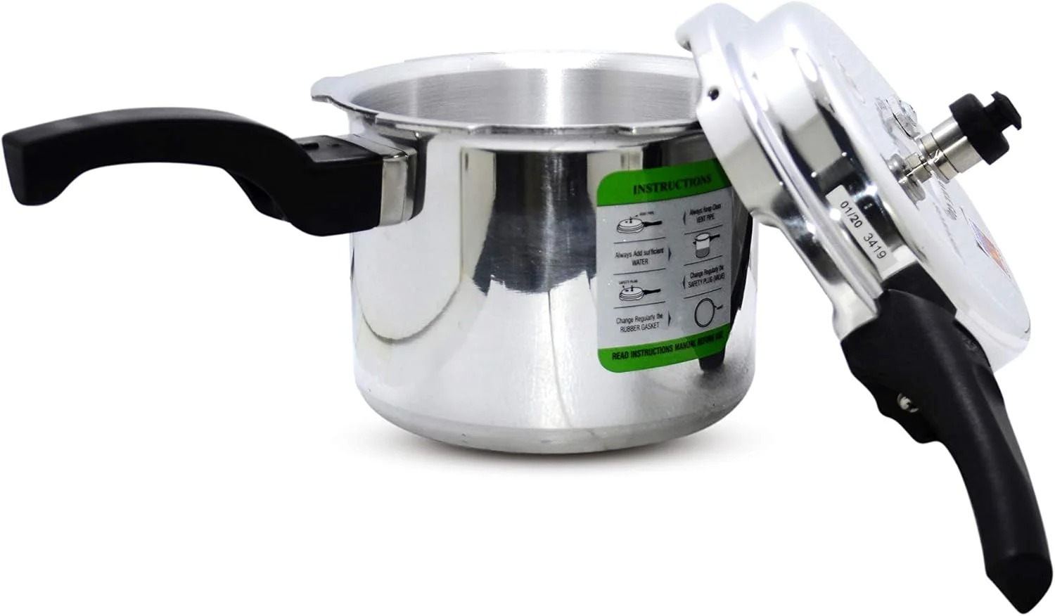 SONASHI SPC-230 Pressure Cooker – Heavy-Base Aluminium Pressure Cooker with Whistling Weight Valve, Extra Strong Lugs, Mirror Polish | Home Appliances SONASHI SPC-230 Pressure Cooker – Heavy-Base Aluminium Pressure Cooker with Whistling Weight Valve, Extra Strong Lugs, Mirror Polish | Home Appliances