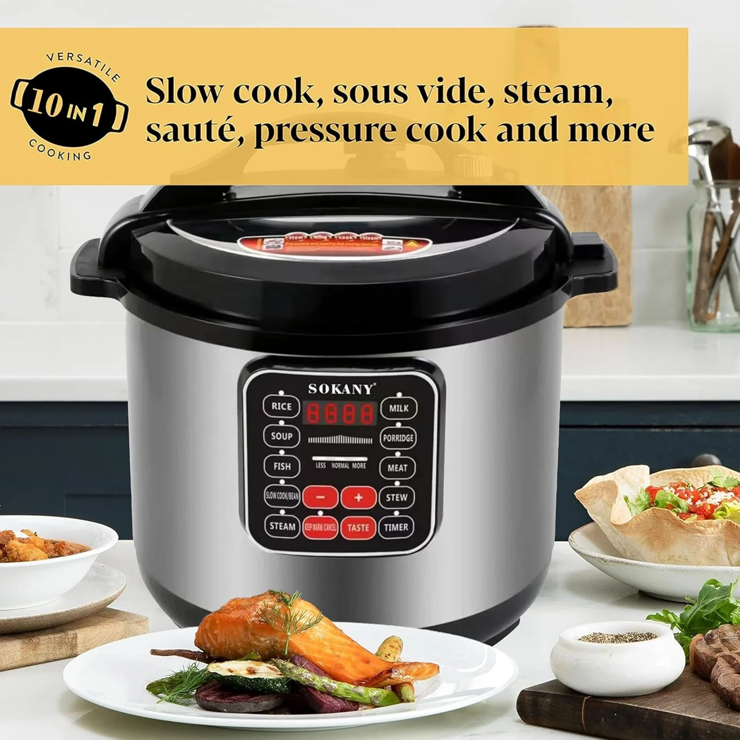 زودپز سوکانی ۱۱ لیتری ۱۶۰۰ وات مدل SK-2405 زودپز سوکانی ۱۱ لیتری ۱۶۰۰ وات مدل SK-2405