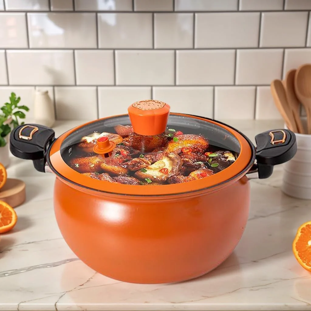 زودپز کوچک - قابلمه آشپزی - زودپز نچسب با گرمایش سریع به همراه درب شیشه ای برای پخت و پز، جوشاندن غذا و تهیه سوپ در آشپزخانه منزل زودپز کوچک - قابلمه آشپزی - زودپز نچسب با گرمایش سریع به همراه درب شیشه ای برای پخت و پز، جوشاندن غذا و تهیه سوپ در آشپزخانه منزل