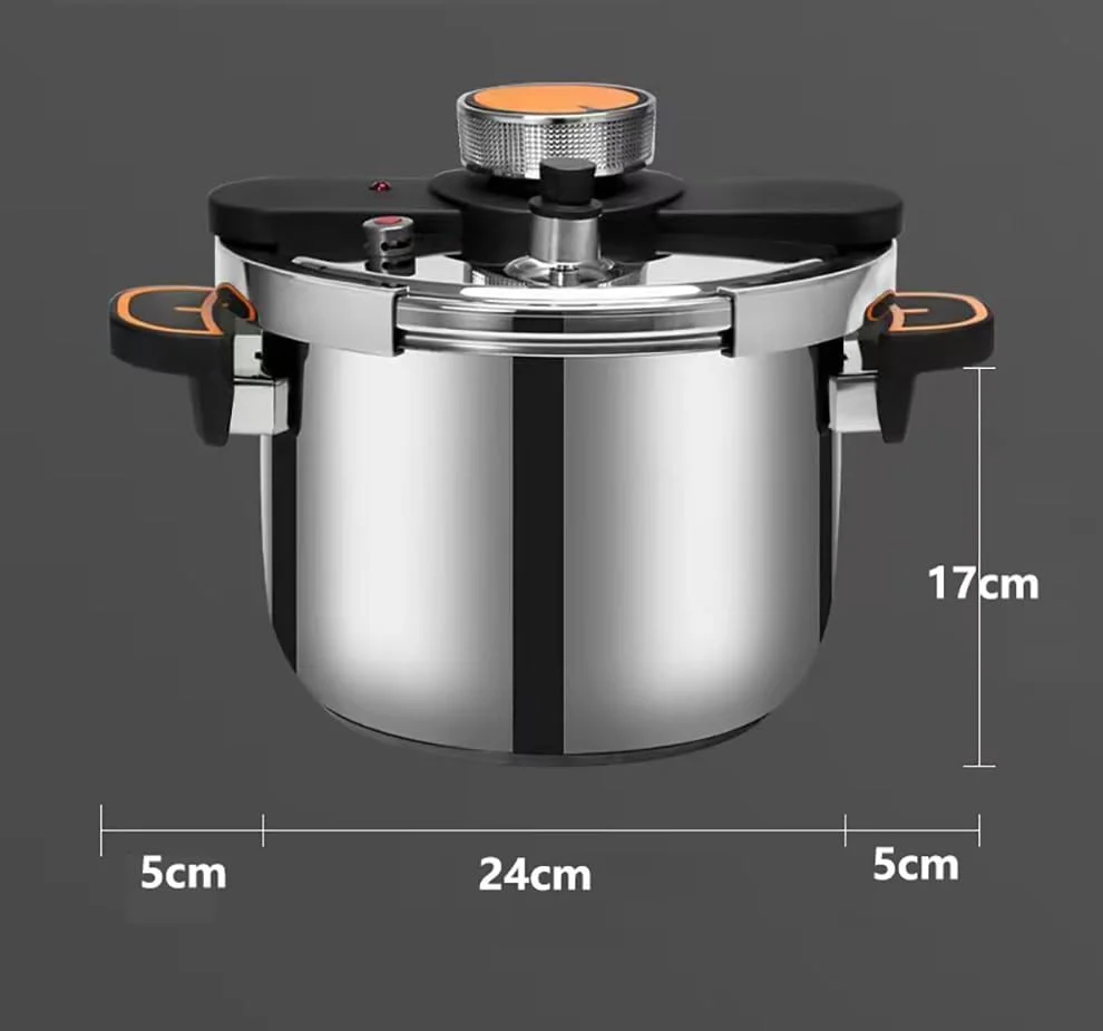 زودپز SYXUMLKLS، ظروف پخت و پز فولاد ضد زنگ مقاوم در برابر انفجار، قابل شستشو در ماشین ظرفشویی 6.3 کوارت، نقره ای 6 لیتر زودپز SYXUMLKLS، ظروف پخت و پز فولاد ضد زنگ مقاوم در برابر انفجار، قابل شستشو در ماشین ظرفشویی 6.3 کوارت، نقره ای 6 لیتر