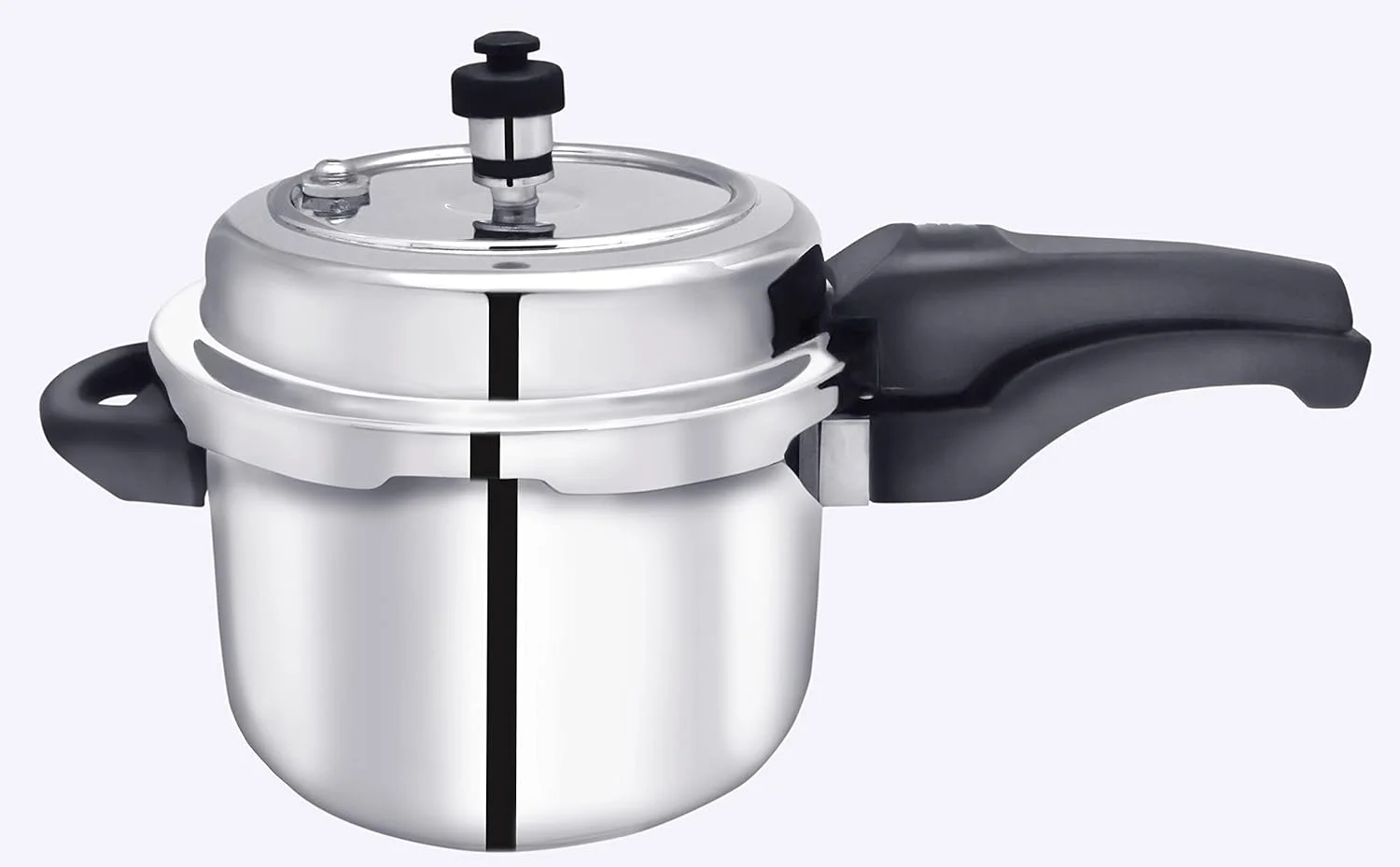 زودپز استنلی 5 لیتری سه لایه استیل ضد زنگ. زودپز سه لایه استیل ضد زنگ سواچ، درب عمیق منحصر به فرد از ریختن کف جلوگیری می کند. دارای واشرهای کنترل شده