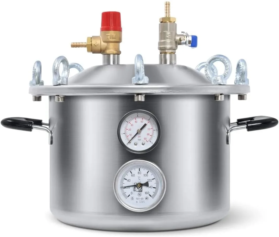 زودپز استیل "FANSEL LITE" با ظرفیت 8 لیتر / 8.4 کوارت، مناسب برای کنسرو کردن، دارای 2 حالت استریلیزاسیون - تا 5 قوطی 0.5 لیتری، مناسب برای انواع اجاق گاز