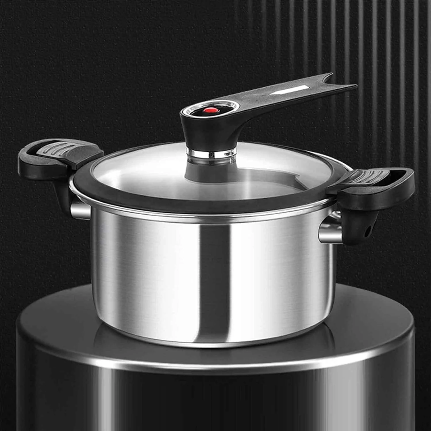 زودپز روگازی | دیگ زودپز برای ماهی و صدف - استیل ضد زنگ، پخت سریع، لوازم آشپزخانه چند منظوره برای لوبیا، گوشت، استیک، سوپ، خورشت و غذاخوری