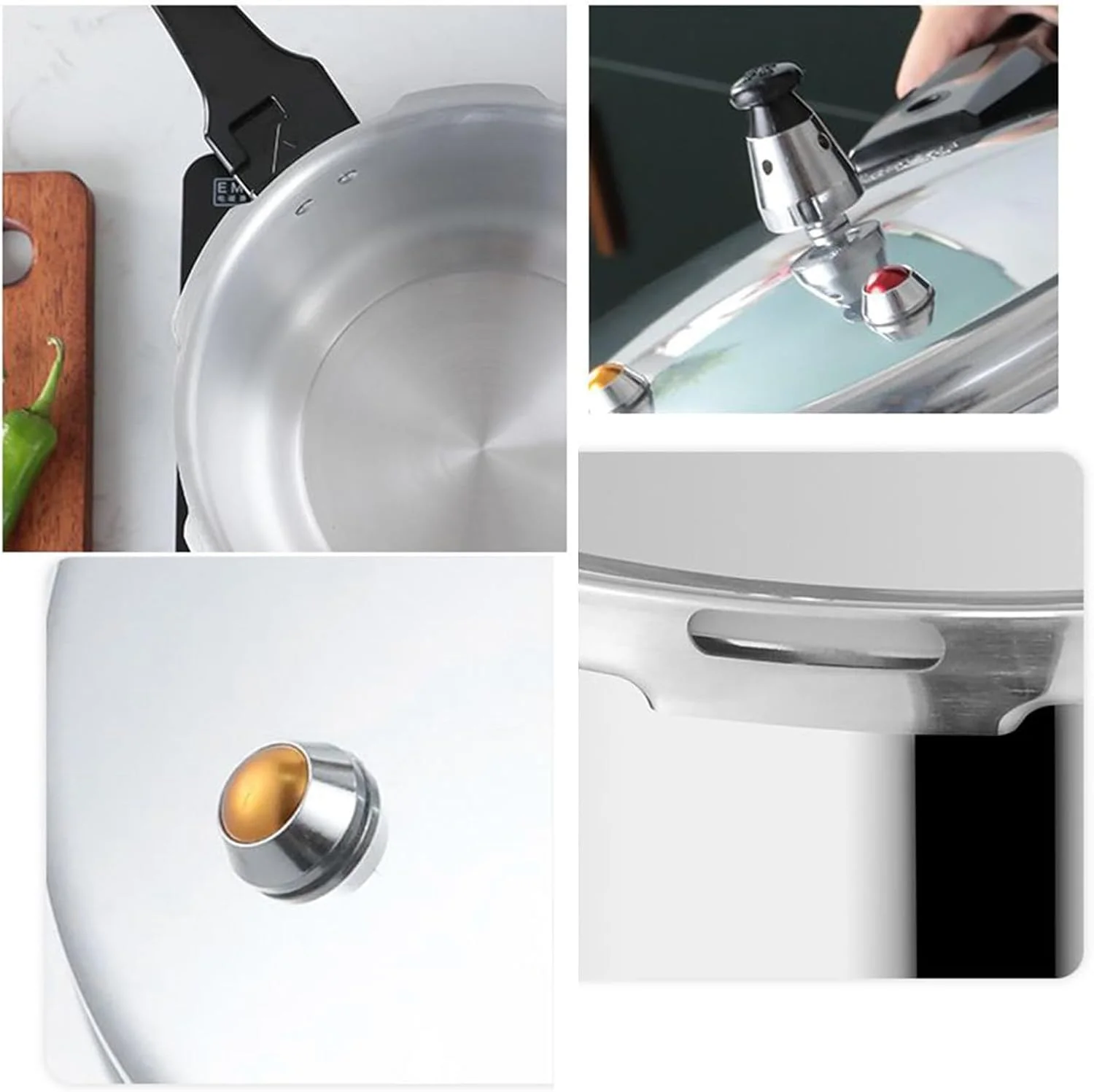 Stove Top Pressure Cooker - 5L Grain Cooker with Steamer Insert - Aluminum Alloy Cookware for Meat Poultry Seafood Vegetable Kitchen Cook Restaurant Stove Top Pressure Cooker - 5L Grain Cooker with Steamer Insert - Aluminum Alloy Cookware for Meat Poultry Seafood Vegetable Kitchen Cook Restaurant