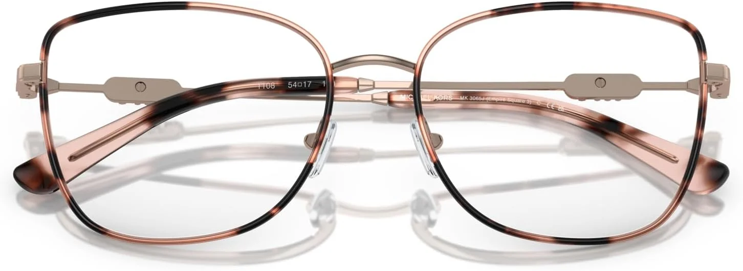 فریم عینک طبی زنانه مایکل کورس مدل MK3065J Empire Square III، رزگلد/صورتی لاک پشتی/لنز نمایشی، 54 میلی متر فریم عینک طبی زنانه مایکل کورس مدل MK3065J Empire Square III، رزگلد/صورتی لاک پشتی/لنز نمایشی، 54 میلی متر