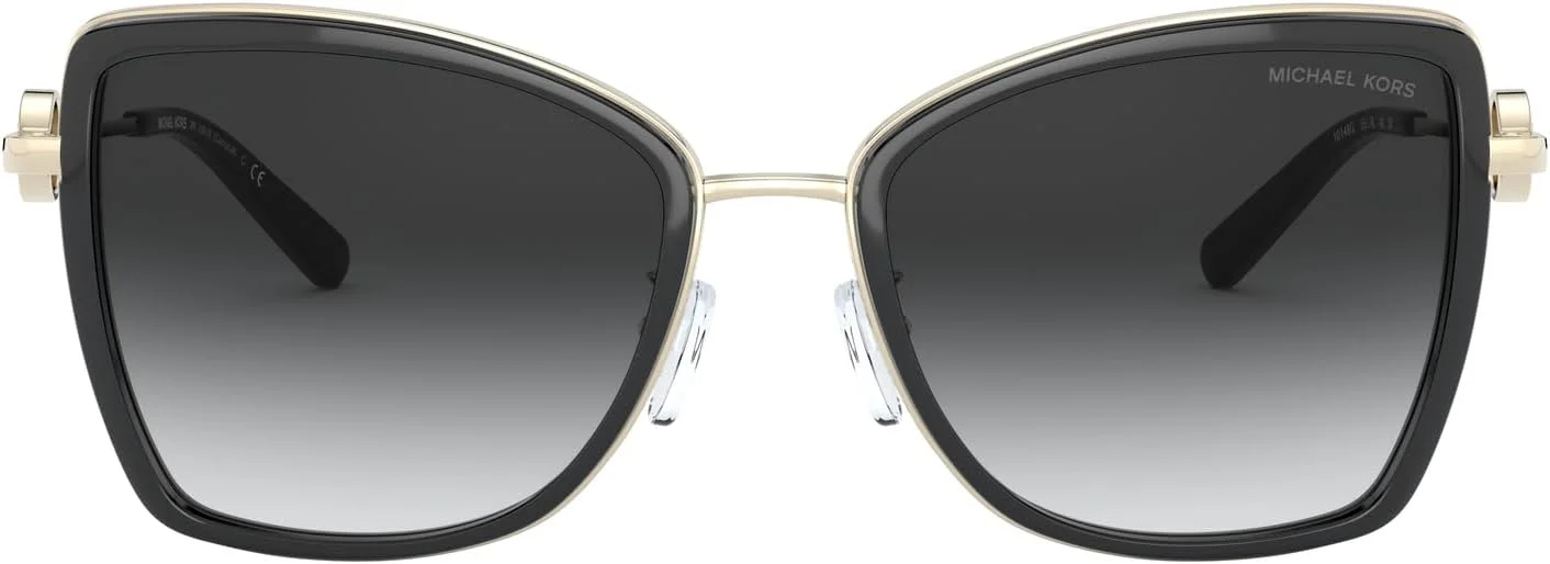 عینک آفتابی زنانه مایکل کورس مدل 0MK1067B، مشکی/خاکستری سایه دار، 55