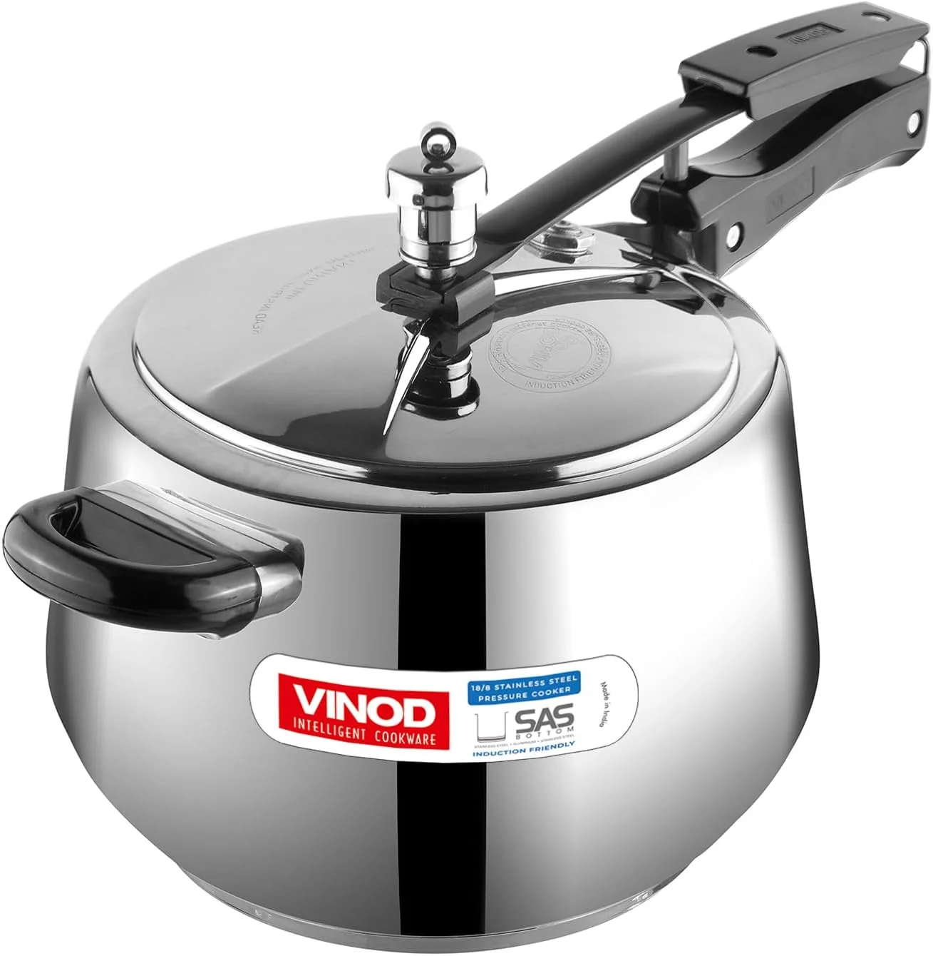 زودپز استیل وینو مدل Europa با درب داخلی و طراحی هندی - ظرفیت 5 لیتر زودپز استیل وینو مدل Europa با درب داخلی و طراحی هندی - ظرفیت 5 لیتر