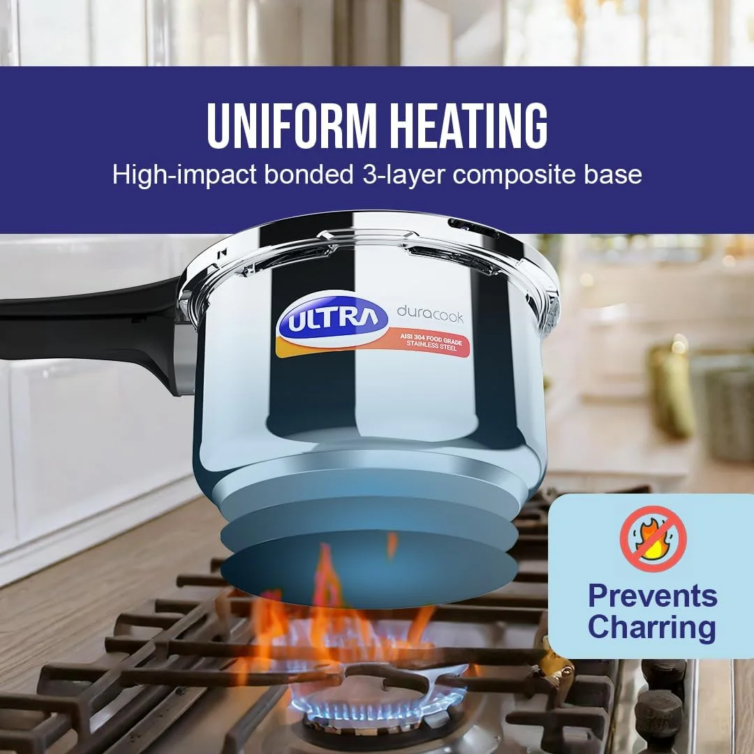 زودپز دوراکوک مدل ULTRA 2.0L با درب بیرونی استیل (2 لیتر) زودپز دوراکوک مدل ULTRA 2.0L با درب بیرونی استیل (2 لیتر)