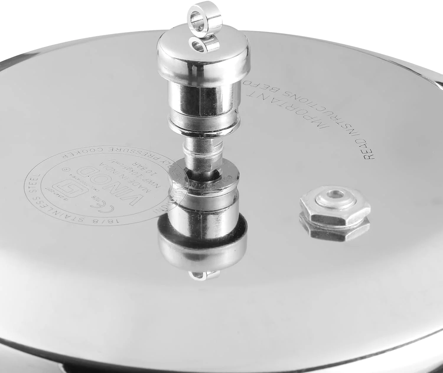 زودپز استیل سه لایه پلاتینیوم Vinod با پایه القایی - 3.5 لیتر | مدل Junior