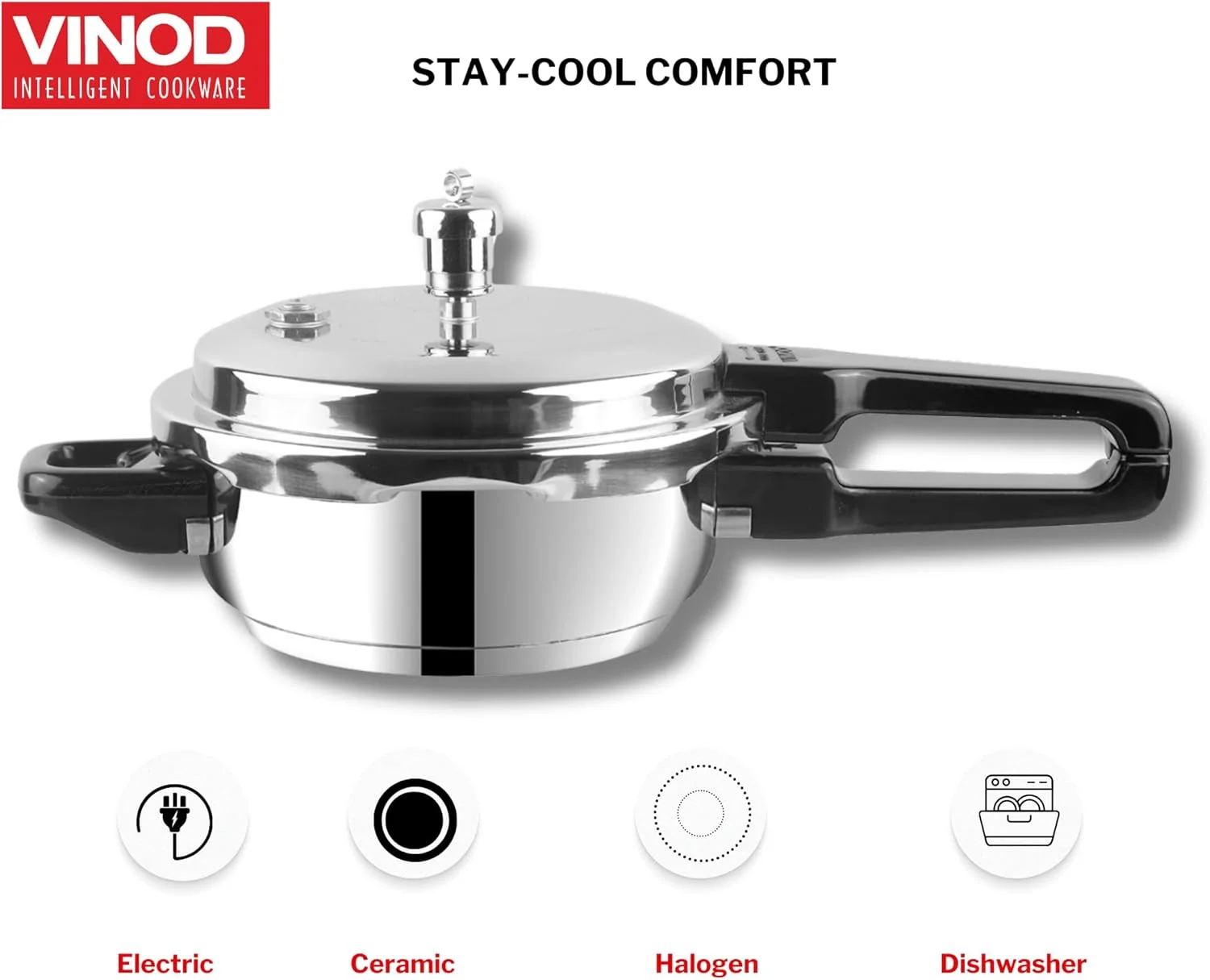 دیگ زودپز گود و درب دار Vinod - ظرفیت 6 لیتر جامبو دیگ زودپز گود و درب دار Vinod - ظرفیت 6 لیتر جامبو