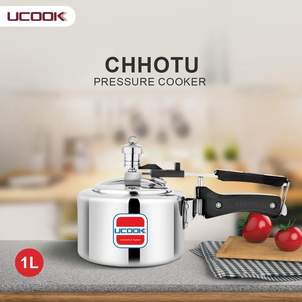 زودپز آلومینیومی یوکوک مدل Chhotu Premier Plus با درب داخلی و پایه القایی، ۱ لیتر، نقره ای زودپز آلومینیومی یوکوک مدل Chhotu Premier Plus با درب داخلی و پایه القایی، ۱ لیتر، نقره ای