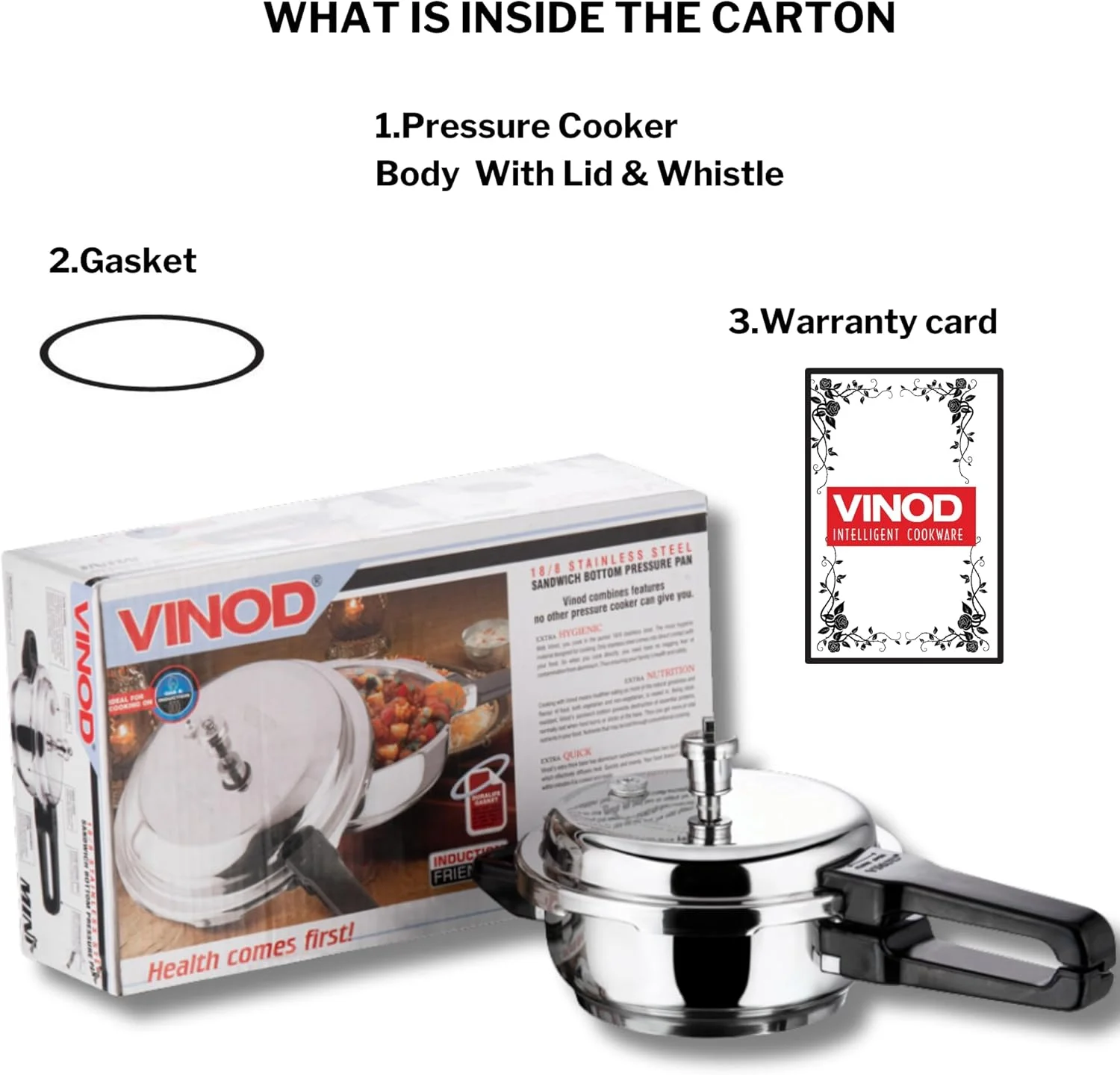 دیگ زودپز گود و درب دار Vinod - ظرفیت 6 لیتر جامبو دیگ زودپز گود و درب دار Vinod - ظرفیت 6 لیتر جامبو