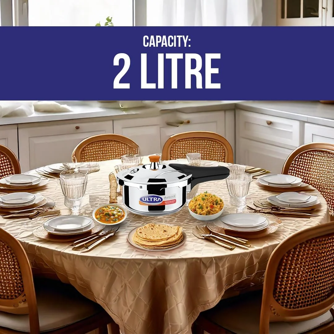 زودپز دوراکوک مدل ULTRA 2.0L با درب بیرونی استیل (2 لیتر) زودپز دوراکوک مدل ULTRA 2.0L با درب بیرونی استیل (2 لیتر)