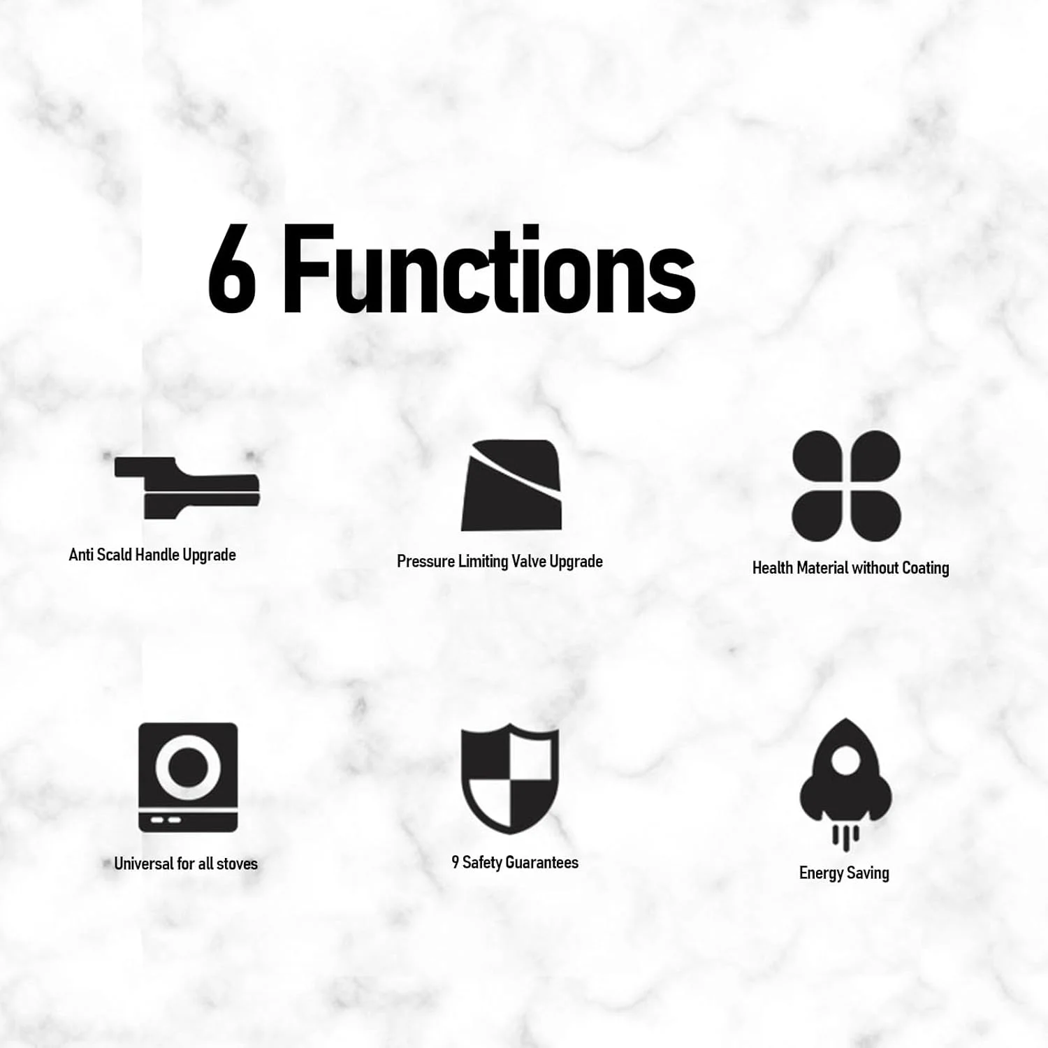 زودپز آلیاژ آلومینیوم Zhjvihx، قابلمه پخت سریع با ظرفیت بزرگ، ضد انفجار با مکانیزم قفل آسان، برای اجاق گاز و القایی، به همراه قفسه کنسرو (22 سانتی متر / 5 لیتر)