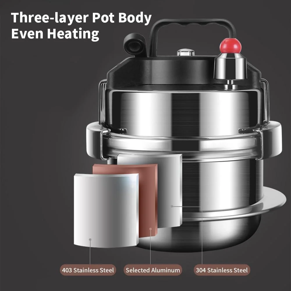 یوناستور دیگ زودپز 2 لیتری مناسب کمپینگ، پلوپز و چندکاره، قابلمه استیل ضد زنگ یوناستور دیگ زودپز 2 لیتری مناسب کمپینگ، پلوپز و چندکاره، قابلمه استیل ضد زنگ