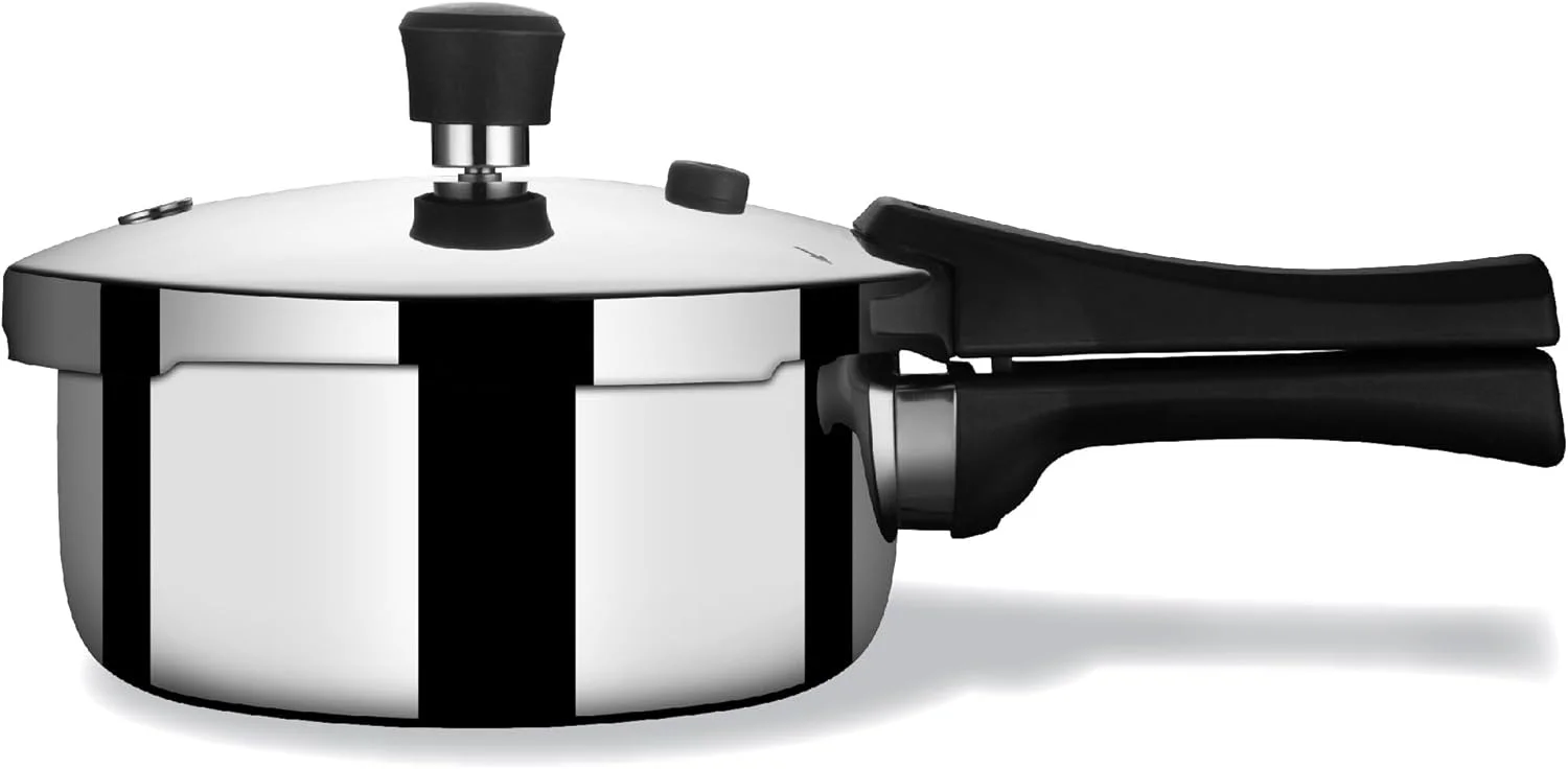 زودپز استال Xpress مدل Triply مناسب کودک، زودپز القایی، زودپز درب بیرونی 1 لیتری، سازگار با اجاق گاز القایی و معمولی، فولاد ضد زنگ، نقره ای زودپز استال Xpress مدل Triply مناسب کودک، زودپز القایی، زودپز درب بیرونی 1 لیتری، سازگار با اجاق گاز القایی و معمولی، فولاد ضد زنگ، نقره ای