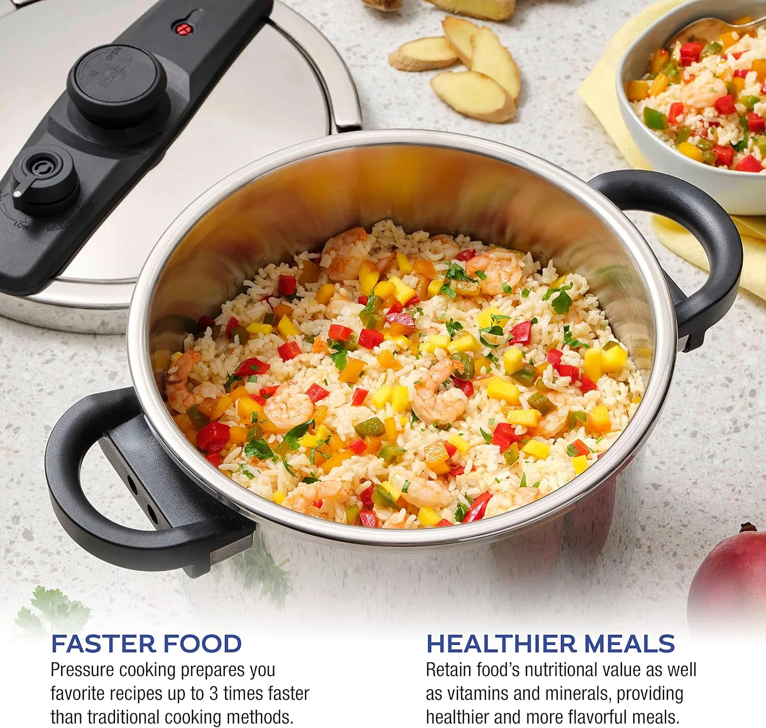 زاور زودپز ایزی لاک (۷.۴ کوارت) زاور زودپز ایزی لاک (۷.۴ کوارت)