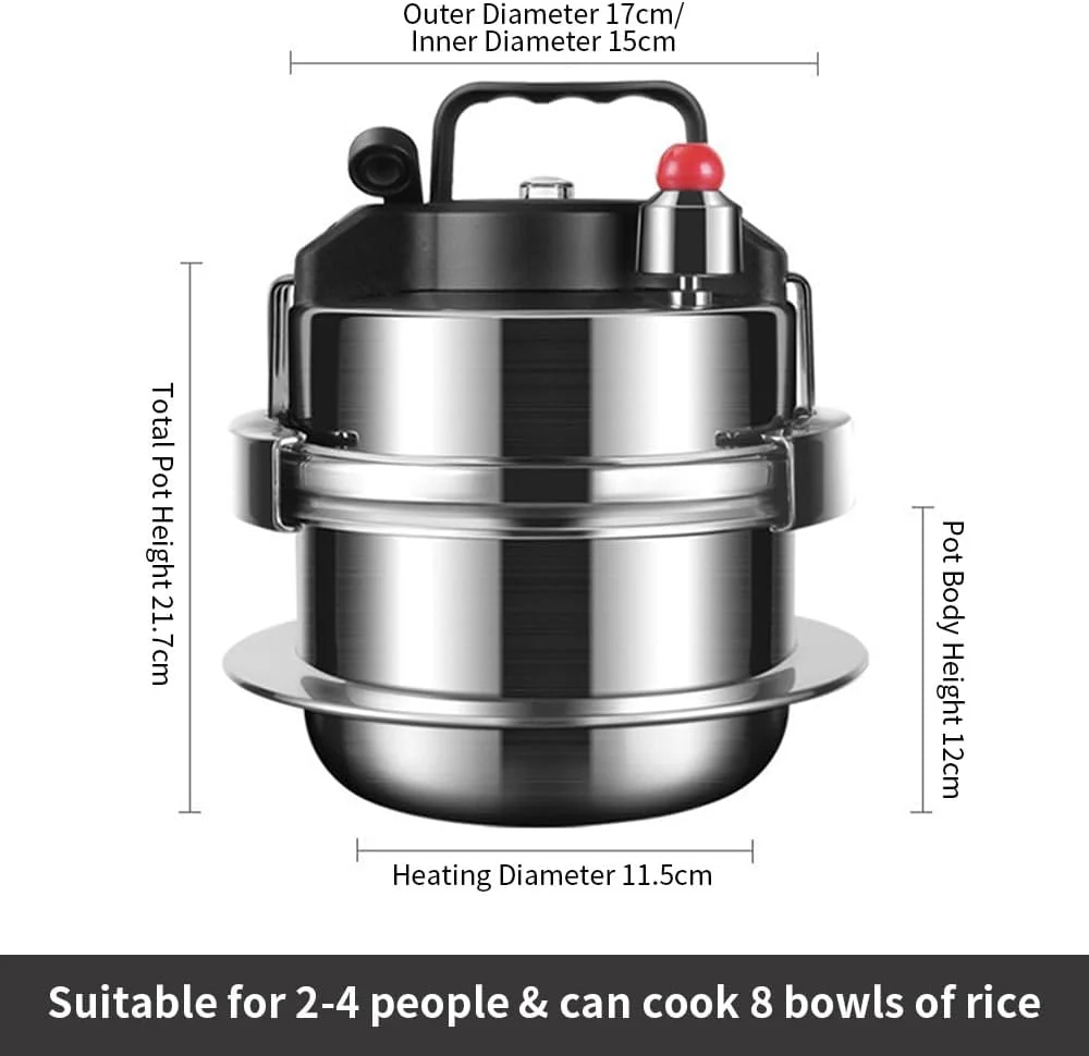 یوناستور دیگ زودپز 2 لیتری مناسب کمپینگ، پلوپز و چندکاره، قابلمه استیل ضد زنگ یوناستور دیگ زودپز 2 لیتری مناسب کمپینگ، پلوپز و چندکاره، قابلمه استیل ضد زنگ