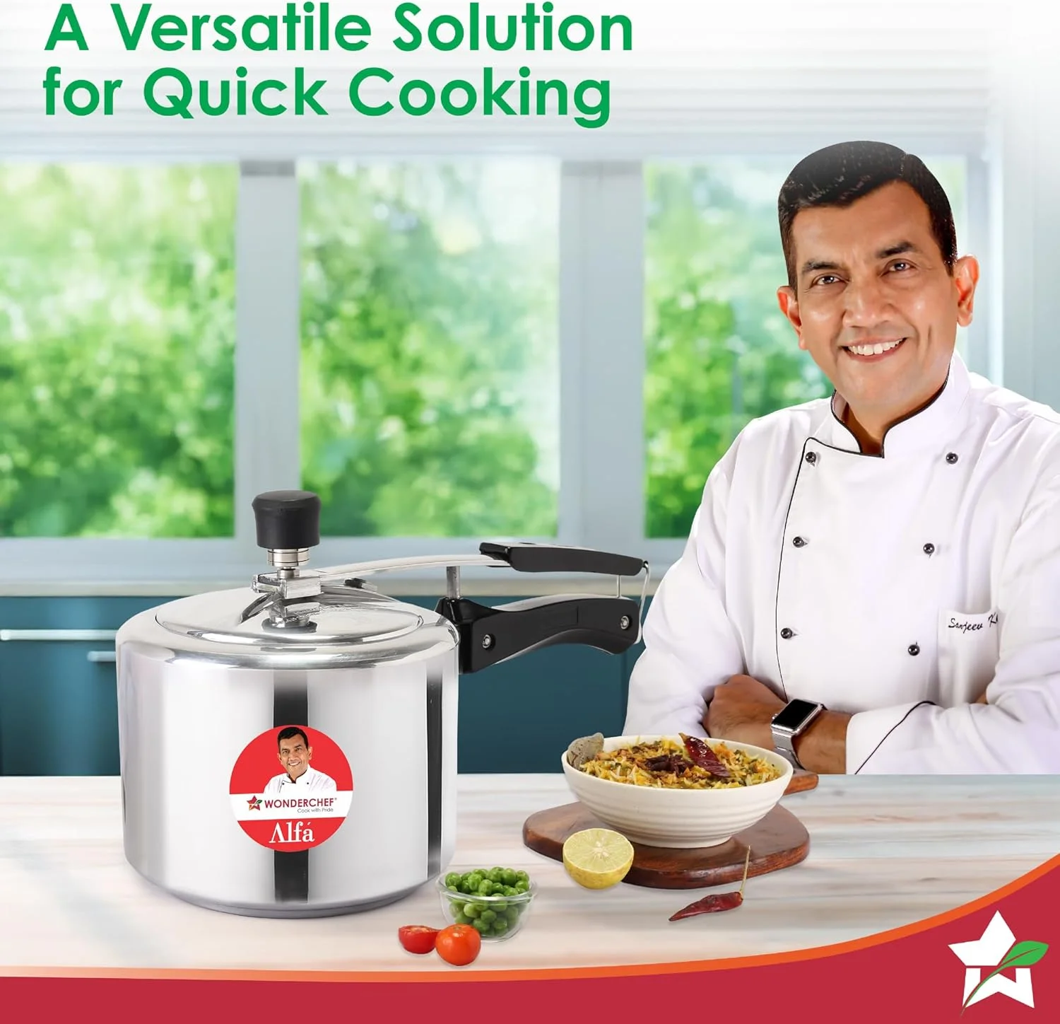 زودپز درب داخلی استیل واندرشف آلفا | 3 لیتر | مناسب برای تفت دادن، بخارپز کردن، سرخ کردن، جوشاندن، پخت و پز تحت فشار | سازگار با اجاق های القایی و گازی | دارای تاییدیه BIS | دسته های لمسی خنک زودپز درب داخلی استیل واندرشف آلفا | 3 لیتر | مناسب برای تفت دادن، بخارپز کردن، سرخ کردن، جوشاندن، پخت و پز تحت فشار | سازگار با اجاق های القایی و گازی | دارای تاییدیه BIS | دسته های لمسی خنک