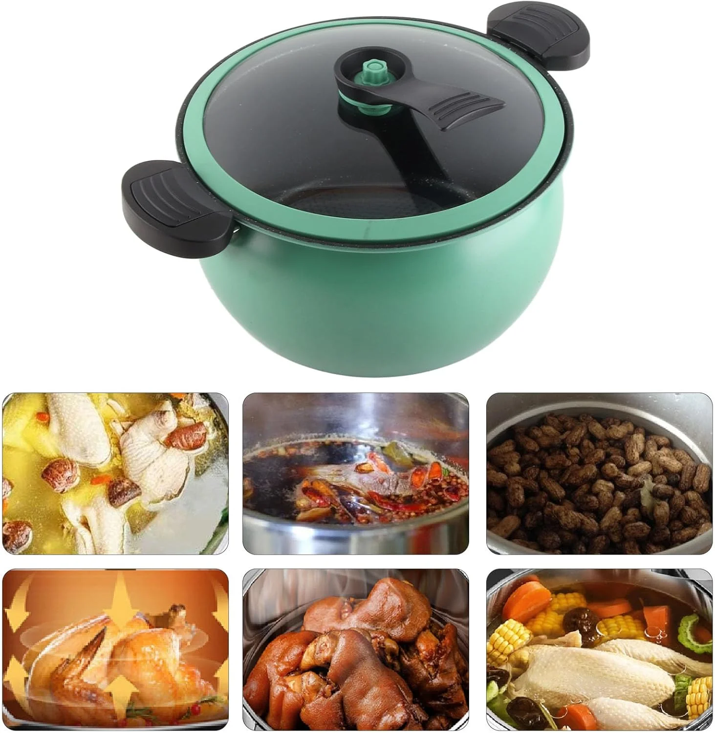 زودپز میکرو یونیر، ظروف پخت و پز سریع، 31 * 28 * 17 سانتی متر، ظروف آشپزخانه نچسب مایکروویو، قابلمه چند منظوره با ظرفیت بزرگ (7 لیتر) زودپز میکرو یونیر، ظروف پخت و پز سریع، 31 * 28 * 17 سانتی متر، ظروف آشپزخانه نچسب مایکروویو، قابلمه چند منظوره با ظرفیت بزرگ (7 لیتر)