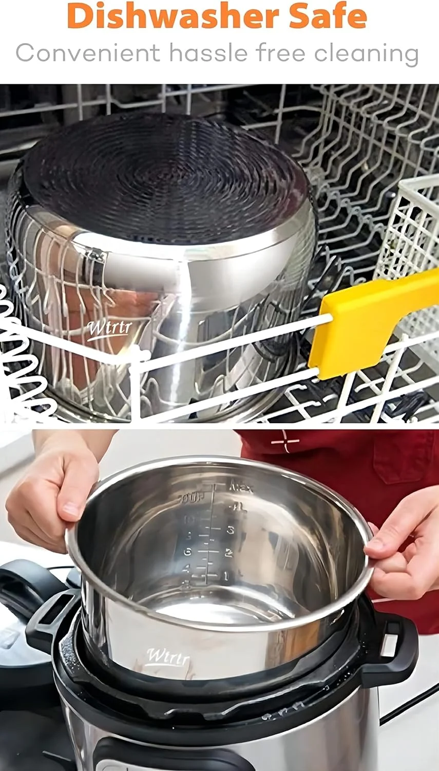 دیگ داخلی نچسب زودپز برقی Wtrtr، 6 کوارت. دیگ 24-16.2 سانتی متری (استیل ضد زنگ 7-6 لیتری) دیگ داخلی نچسب زودپز برقی Wtrtr، 6 کوارت. دیگ 24-16.2 سانتی متری (استیل ضد زنگ 7-6 لیتری)