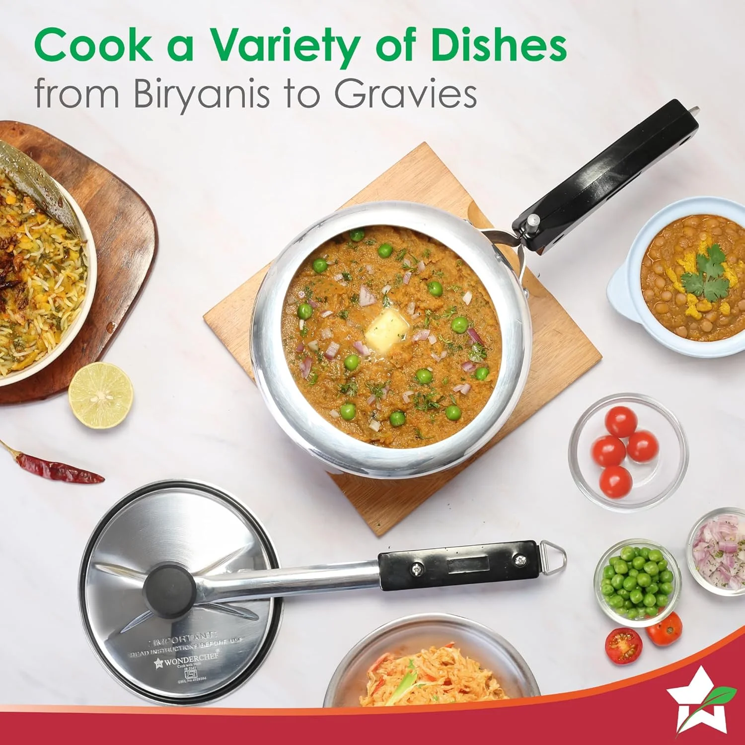 زودپز درب داخلی استیل واندرشف آلفا | 3 لیتر | مناسب برای تفت دادن، بخارپز کردن، سرخ کردن، جوشاندن، پخت و پز تحت فشار | سازگار با اجاق های القایی و گازی | دارای تاییدیه BIS | دسته های لمسی خنک زودپز درب داخلی استیل واندرشف آلفا | 3 لیتر | مناسب برای تفت دادن، بخارپز کردن، سرخ کردن، جوشاندن، پخت و پز تحت فشار | سازگار با اجاق های القایی و گازی | دارای تاییدیه BIS | دسته های لمسی خنک