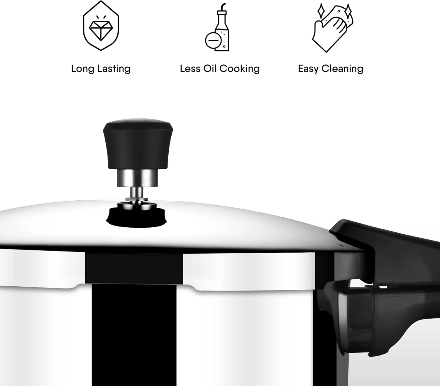 زودپز استال Xpress مدل Triply مناسب کودک، زودپز القایی، زودپز درب بیرونی 1 لیتری، سازگار با اجاق گاز القایی و معمولی، فولاد ضد زنگ، نقره ای زودپز استال Xpress مدل Triply مناسب کودک، زودپز القایی، زودپز درب بیرونی 1 لیتری، سازگار با اجاق گاز القایی و معمولی، فولاد ضد زنگ، نقره ای