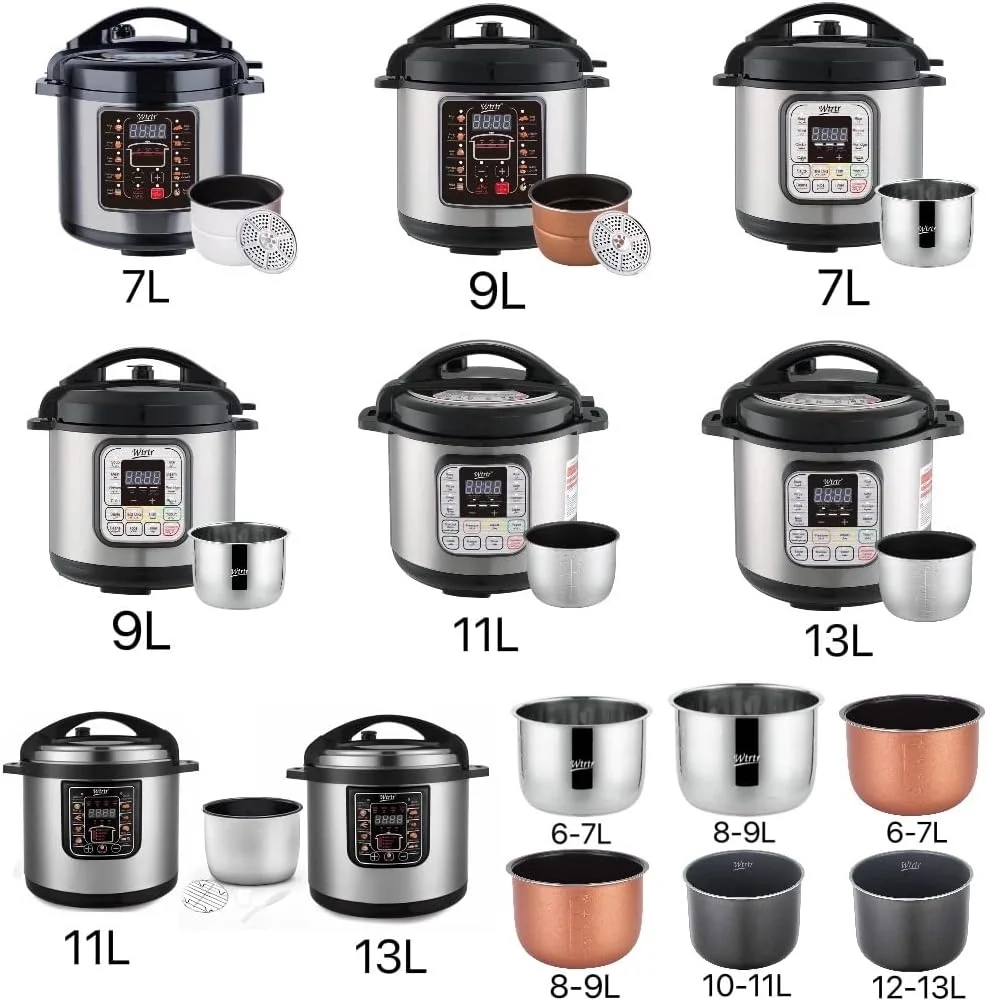 دیگ داخلی نچسب زودپز برقی Wtrtr، 6 کوارت. دیگ 24-16.2 سانتی متری (استیل ضد زنگ 7-6 لیتری) دیگ داخلی نچسب زودپز برقی Wtrtr، 6 کوارت. دیگ 24-16.2 سانتی متری (استیل ضد زنگ 7-6 لیتری)