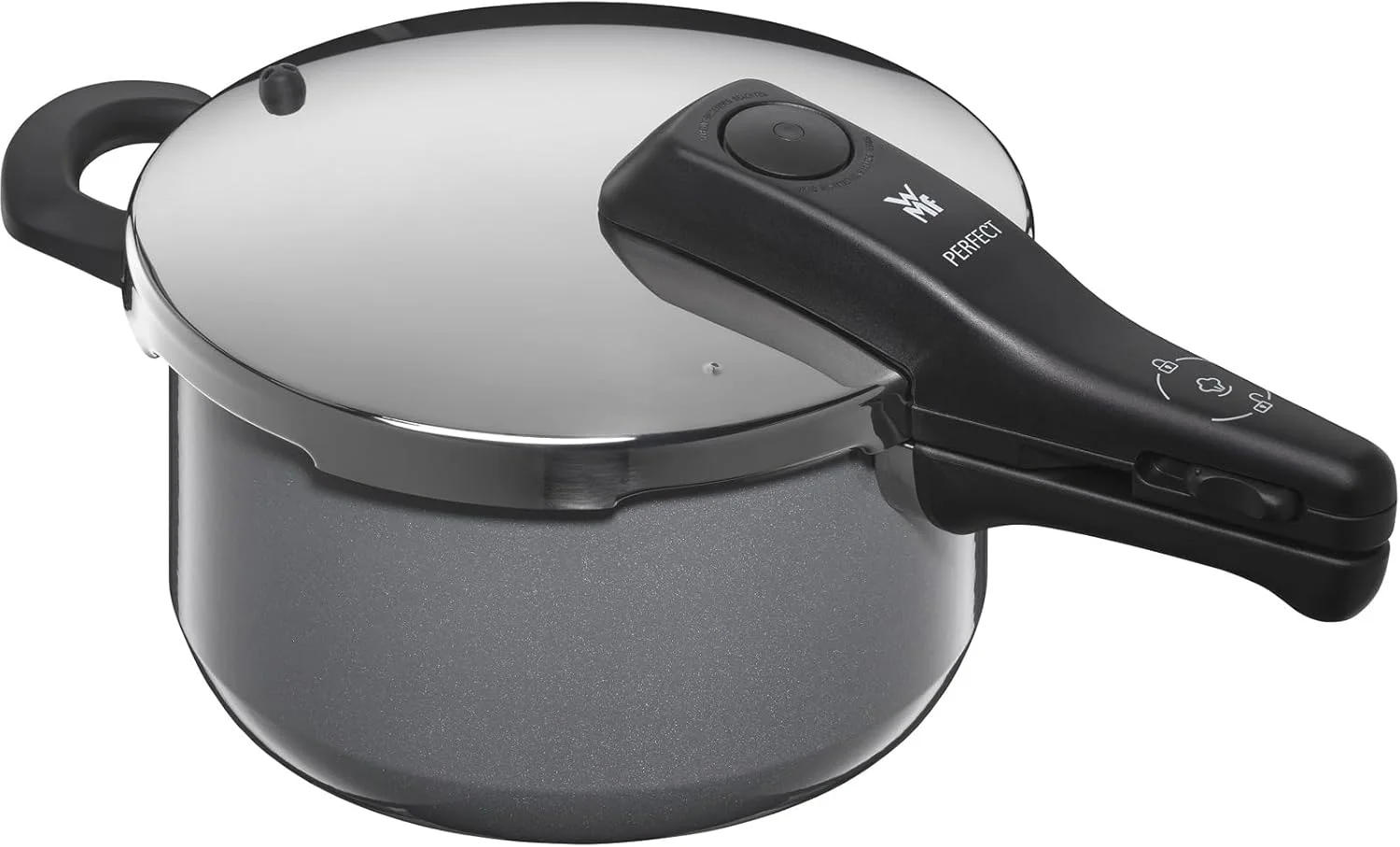 زودپز WMF مدل W0516455290، ظرفیت 4.5 لیتر (1.6 گالن)، سازگار با اجاق گاز، جنس Fusion Tech Mineral، دارای 2 سطح فشار، تنظیم فشار، پلاتینیوم زودپز WMF مدل W0516455290، ظرفیت 4.5 لیتر (1.6 گالن)، سازگار با اجاق گاز، جنس Fusion Tech Mineral، دارای 2 سطح فشار، تنظیم فشار، پلاتینیوم