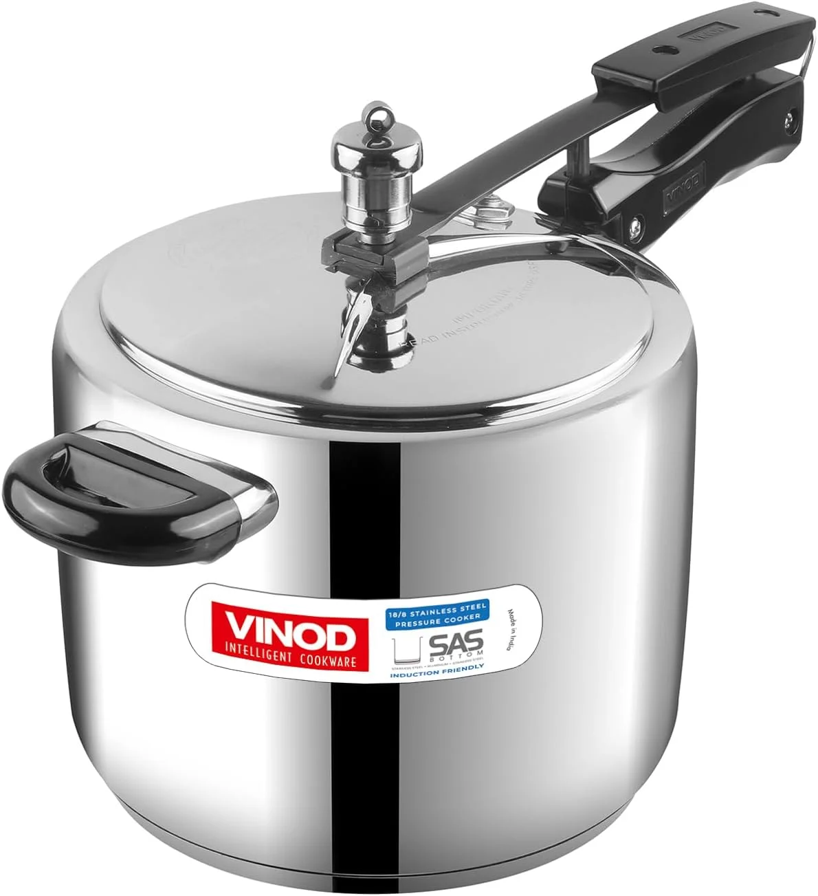 زودپز استیل ضد زنگ 18/8 با کفه ساندویچی و درب داخلی - 5 لیتر زودپز استیل ضد زنگ 18/8 با کفه ساندویچی و درب داخلی - 5 لیتر