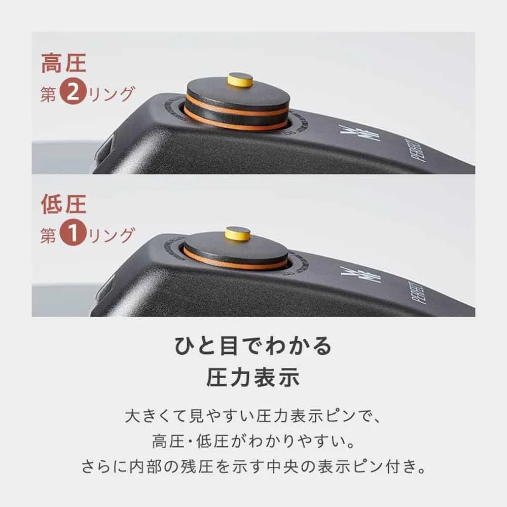 زودپز WMF مدل W0516455290، ظرفیت 4.5 لیتر (1.6 گالن)، سازگار با اجاق گاز، جنس Fusion Tech Mineral، دارای 2 سطح فشار، تنظیم فشار، پلاتینیوم زودپز WMF مدل W0516455290، ظرفیت 4.5 لیتر (1.6 گالن)، سازگار با اجاق گاز، جنس Fusion Tech Mineral، دارای 2 سطح فشار، تنظیم فشار، پلاتینیوم