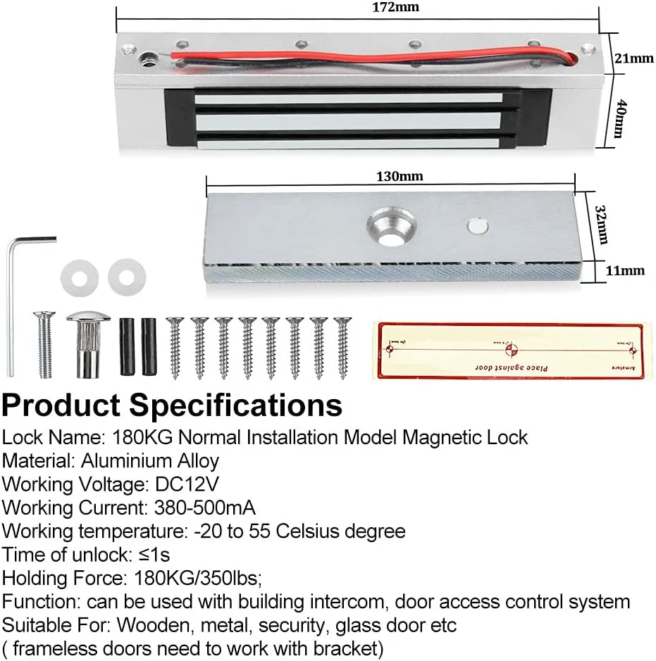 کیت کامل سیستم کنترل دسترسی درب OBO HANDS شامل کارتخوان T11 + قفل مغناطیسی 180 کیلوگرمی + منبع تغذیه + دکمه خروج + 10 عدد کارت کلید ID کیت کامل سیستم کنترل دسترسی درب OBO HANDS شامل کارتخوان T11 + قفل مغناطیسی 180 کیلوگرمی + منبع تغذیه + دکمه خروج + 10 عدد کارت کلید ID