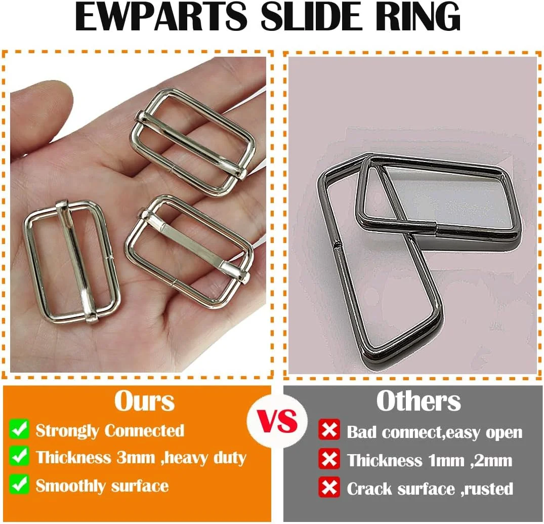 سگک لغزنده Ewparts، سگک فلزی 1 اینچی برای کوله پشتی، کیف پول، کیف های DIY، کمربند، نوار، خیاطی، بند های قابل تنظیم، بسته 50 عددی سگک های لغزنده فلزی، سخت افزار 3 میلی متری، تنظیم کننده های لغزنده سگک سنگین سگک لغزنده Ewparts، سگک فلزی 1 اینچی برای کوله پشتی، کیف پول، کیف های DIY، کمربند، نوار، خیاطی، بند های قابل تنظیم، بسته 50 عددی سگک های لغزنده فلزی، سخت افزار 3 میلی متری، تنظیم کننده های لغزنده سگک سنگین