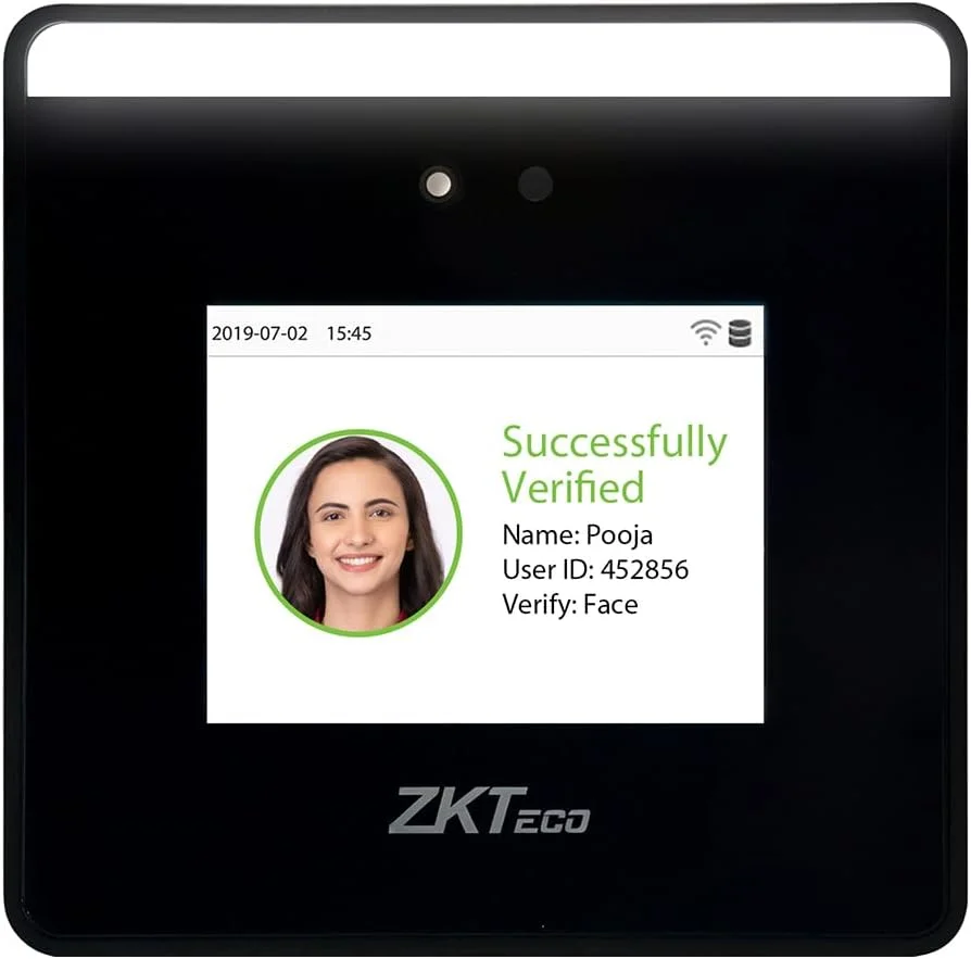 دستگاه حضور و غیاب و کنترل دسترسی تشخیص چهره بدون تماس ZKTeco MiniTA | WiFi، اپلیکیشن موبایل، نرم افزار رایگان تحت وب/ابر | ایده آل برای دفتر