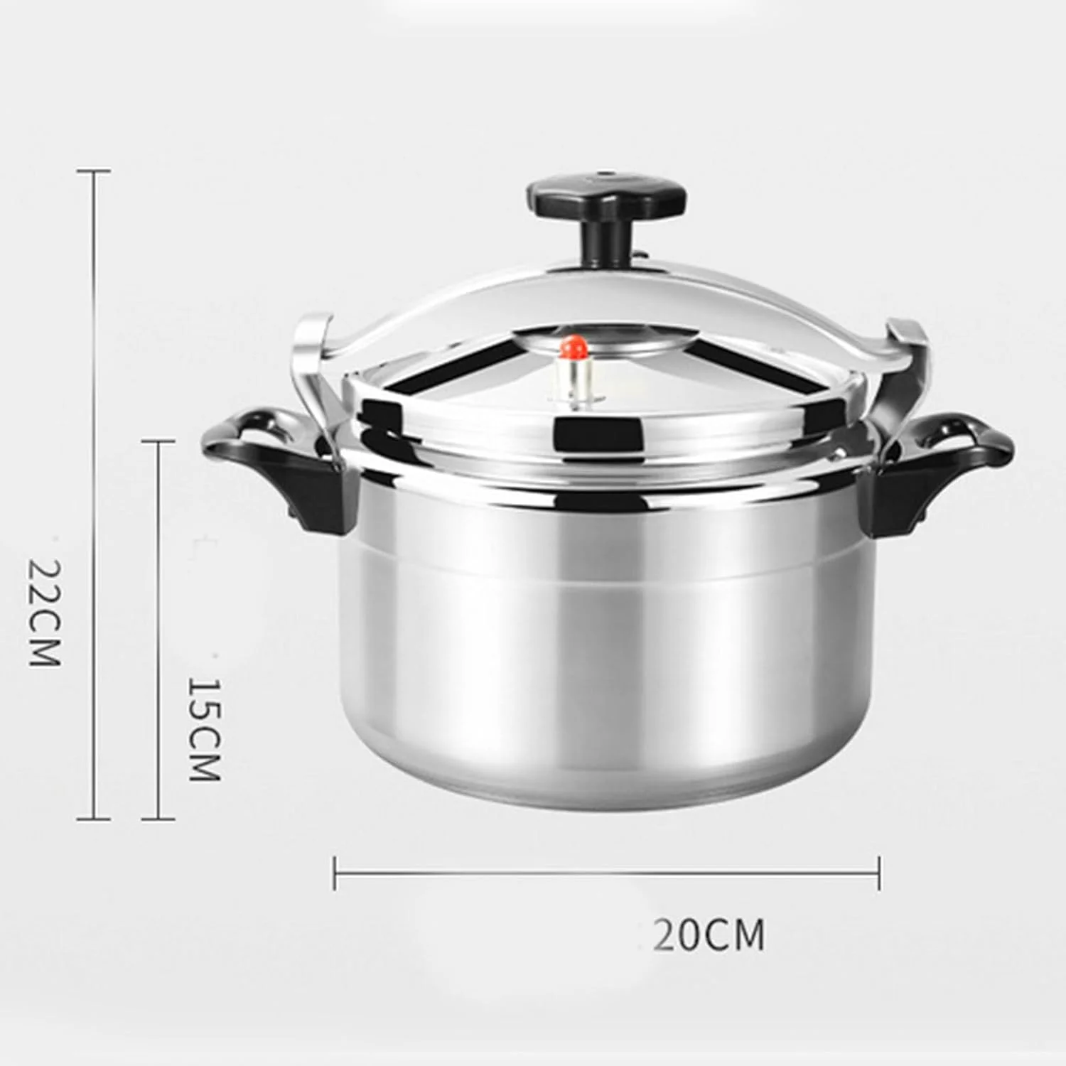 زودپز چند منظوره خانگی با ظرفیت بزرگ، زودپز استیل آلومینیومی ضخیم شده مناسب برای عروسی، جشن تولد، جشنواره ها، 2.5 لیتر