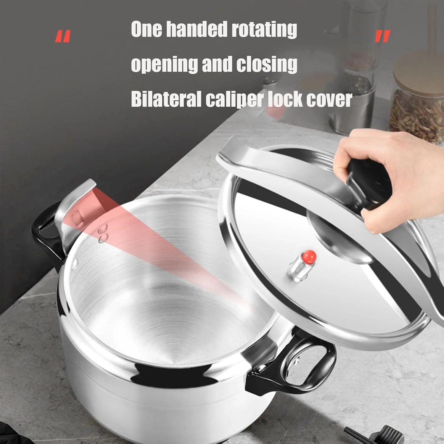 زودپز چند منظوره خانگی با ظرفیت بالا، زودپز استیل آلومینیومی ضخیم مناسب برای عروسی، جشن تولد، جشنواره ها، 2.5 لیتر زودپز چند منظوره خانگی با ظرفیت بالا، زودپز استیل آلومینیومی ضخیم مناسب برای عروسی، جشن تولد، جشنواره ها، 2.5 لیتر