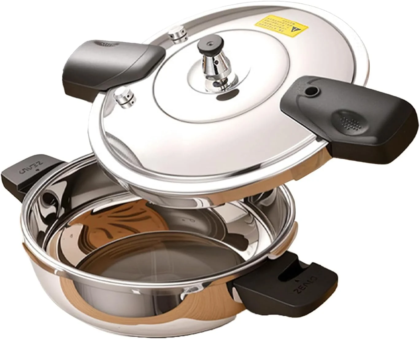 زودپز کوچک - دیگ زودپز خانگی 2 لیتری، ظروف استیل ضد زنگ برای آشپزخانه، رستوران، کمپینگ در فضای باز زودپز کوچک - دیگ زودپز خانگی 2 لیتری، ظروف استیل ضد زنگ برای آشپزخانه، رستوران، کمپینگ در فضای باز