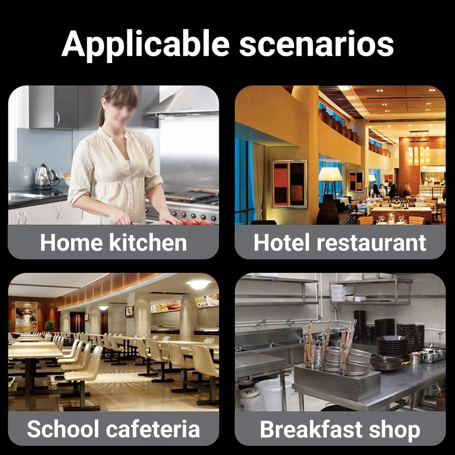 زودپز استیل 304، 5 در 1 چند منظوره با ظرفیت بزرگ مناسب برای پخت و پز روی اجاق گاز و اجاق های القایی، 22 سانتی متر